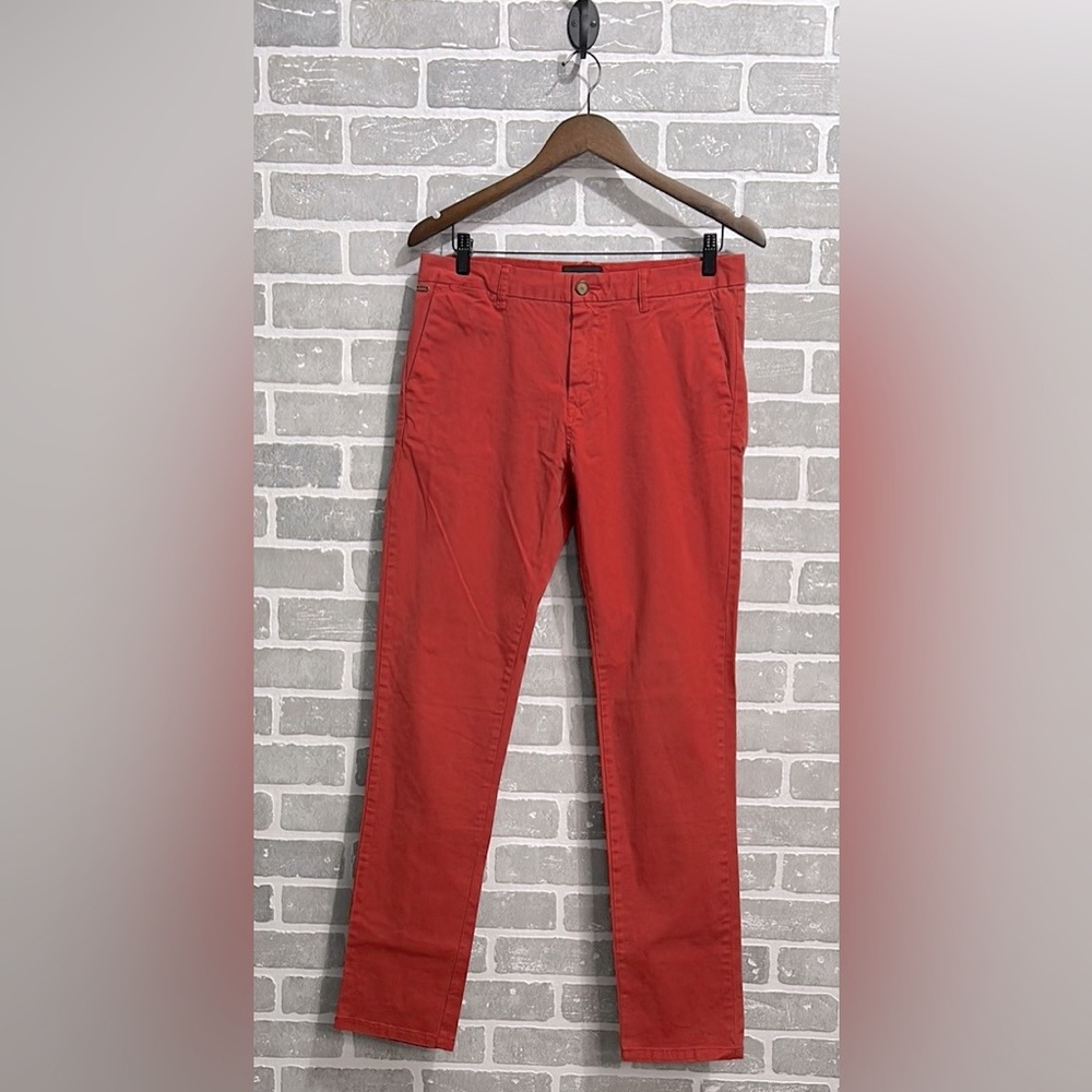 Scotch & Soda‎ Stuart Slim Fit Men's Chinos Size 30x32 in Rust